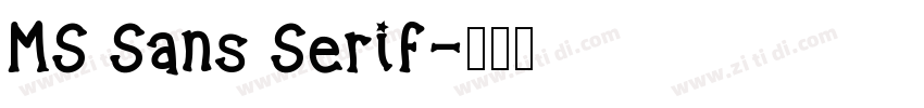 MS Sans Serif字体转换